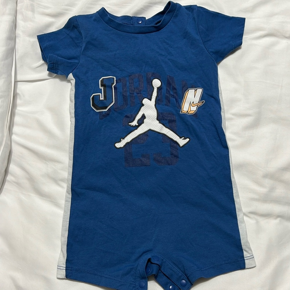 Jordan air one piece snap bottom 18 months.